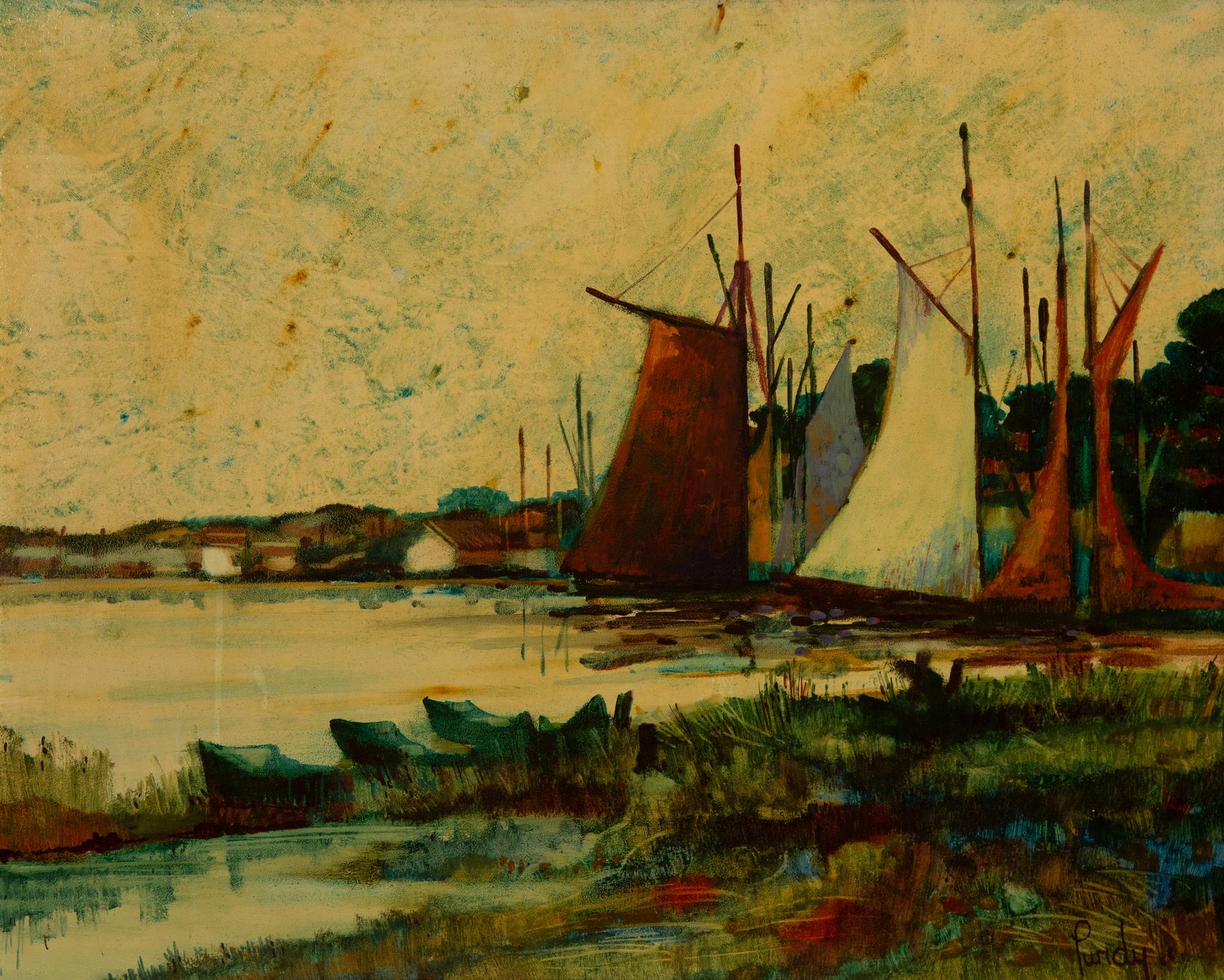Sail Boats on River