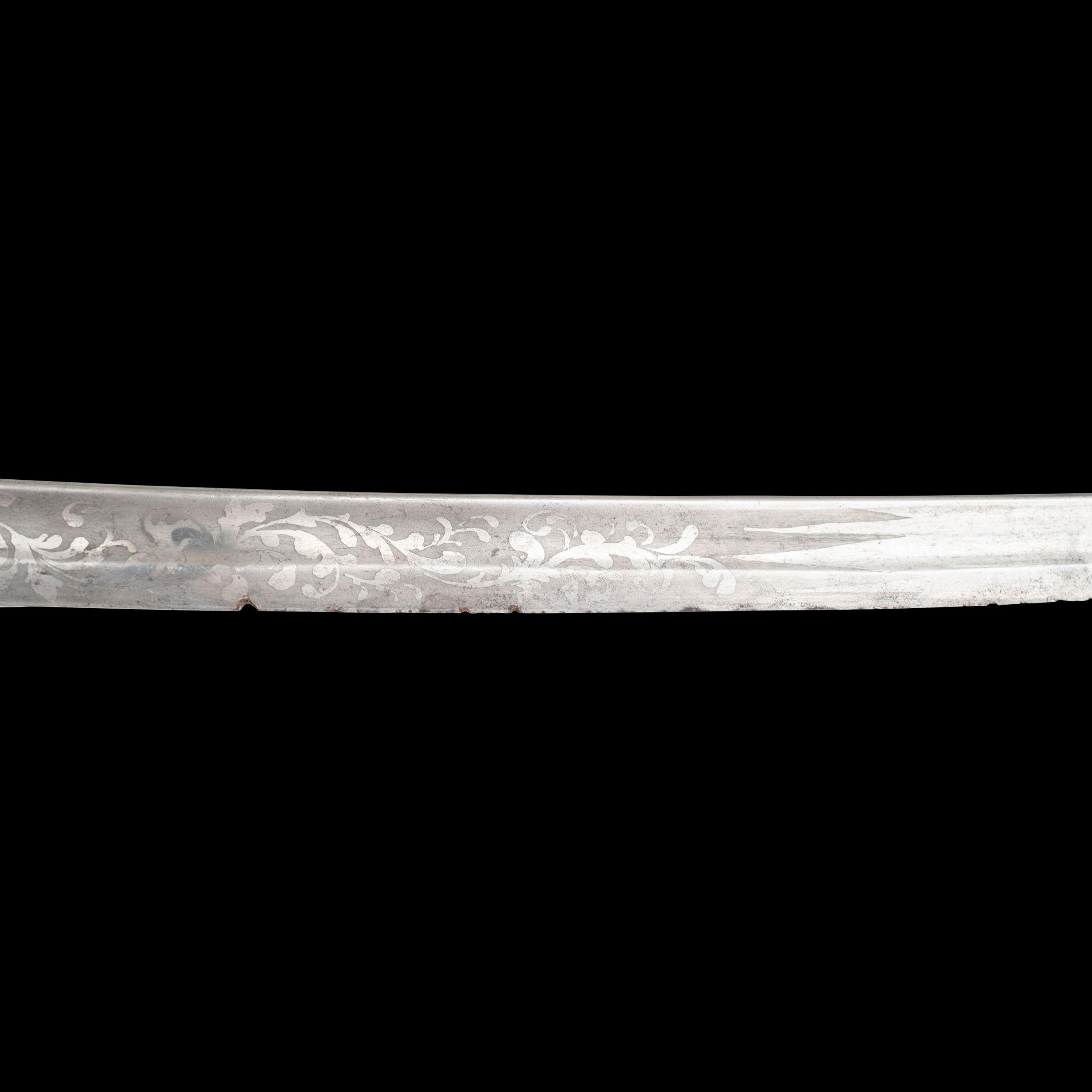 Archive of a Confederate Mobile-Made Etched Blade Staff & Field Officers Sword, Leech & Rigdon Two-Piece Belt Plate and Belt, Colt Navy and Holster likely of Capt. (Lt. Col.) R.H Shotwell