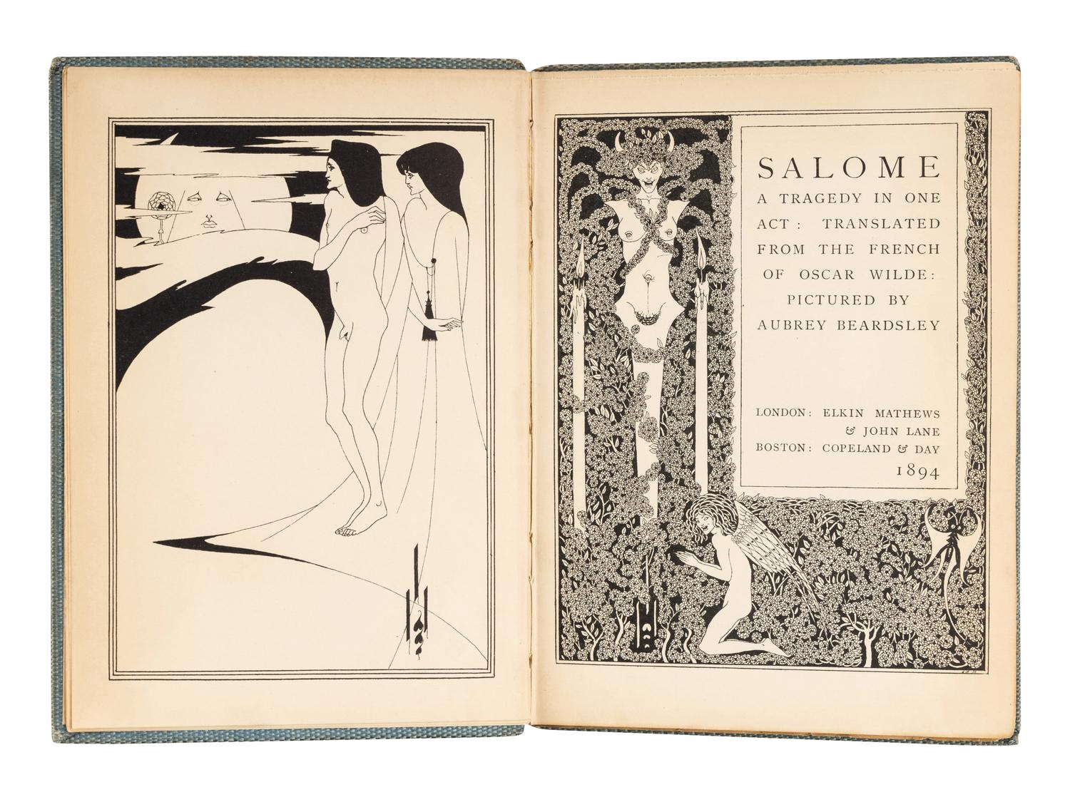 WILDE, Oscar (1854-1900). Salome. A Tragedy in One Act . London: Elkin Mathews, 1894.