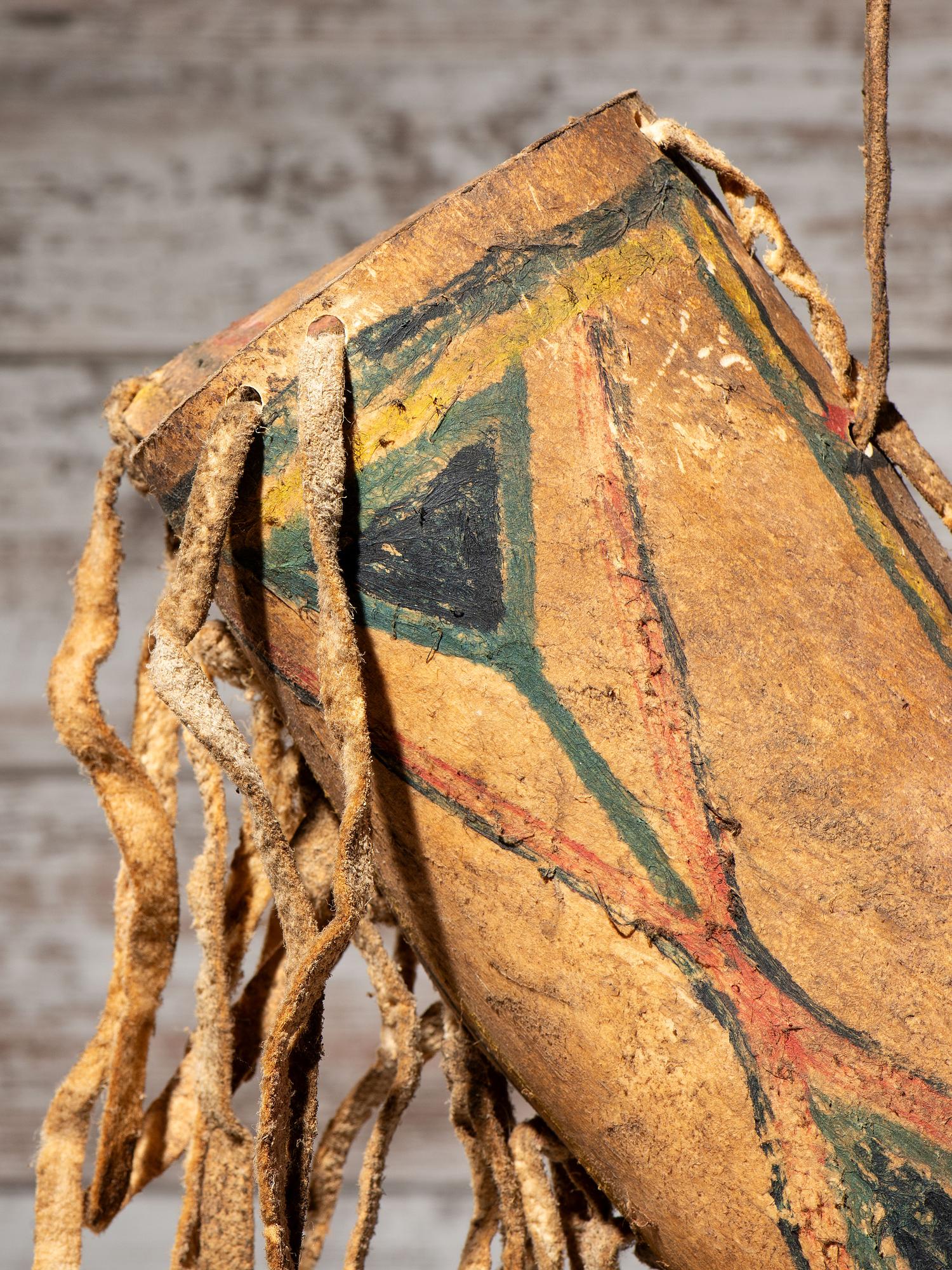 Blackfeet Parfleche Cylinder
