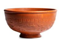 A Roman Red-Ware Bowl with a Hunting Scene