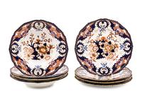 A Set of Derby Porcelain Plates