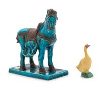 Two Chinese Porcelain Figures of Animals