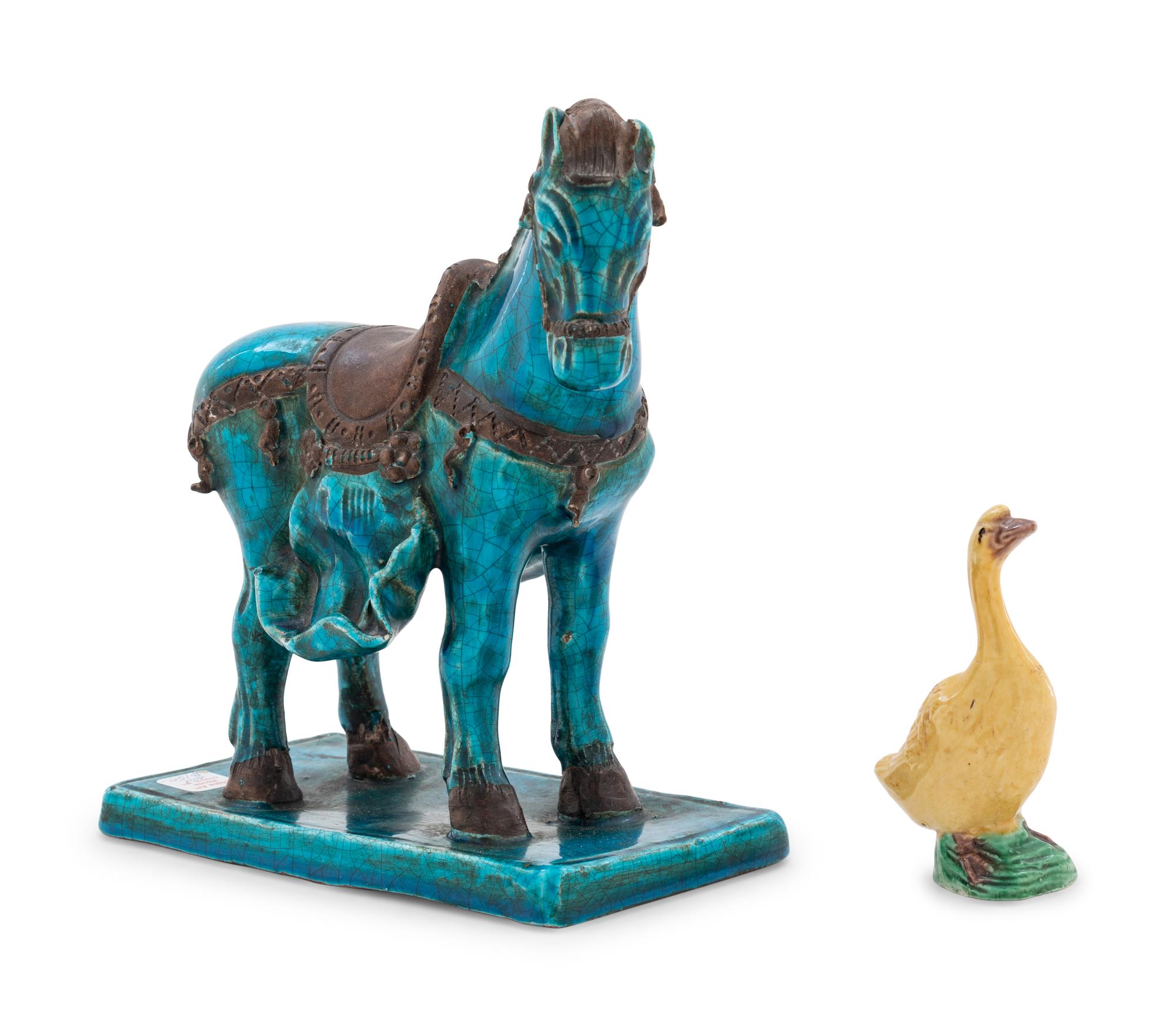 Two Chinese Porcelain Figures of Animals