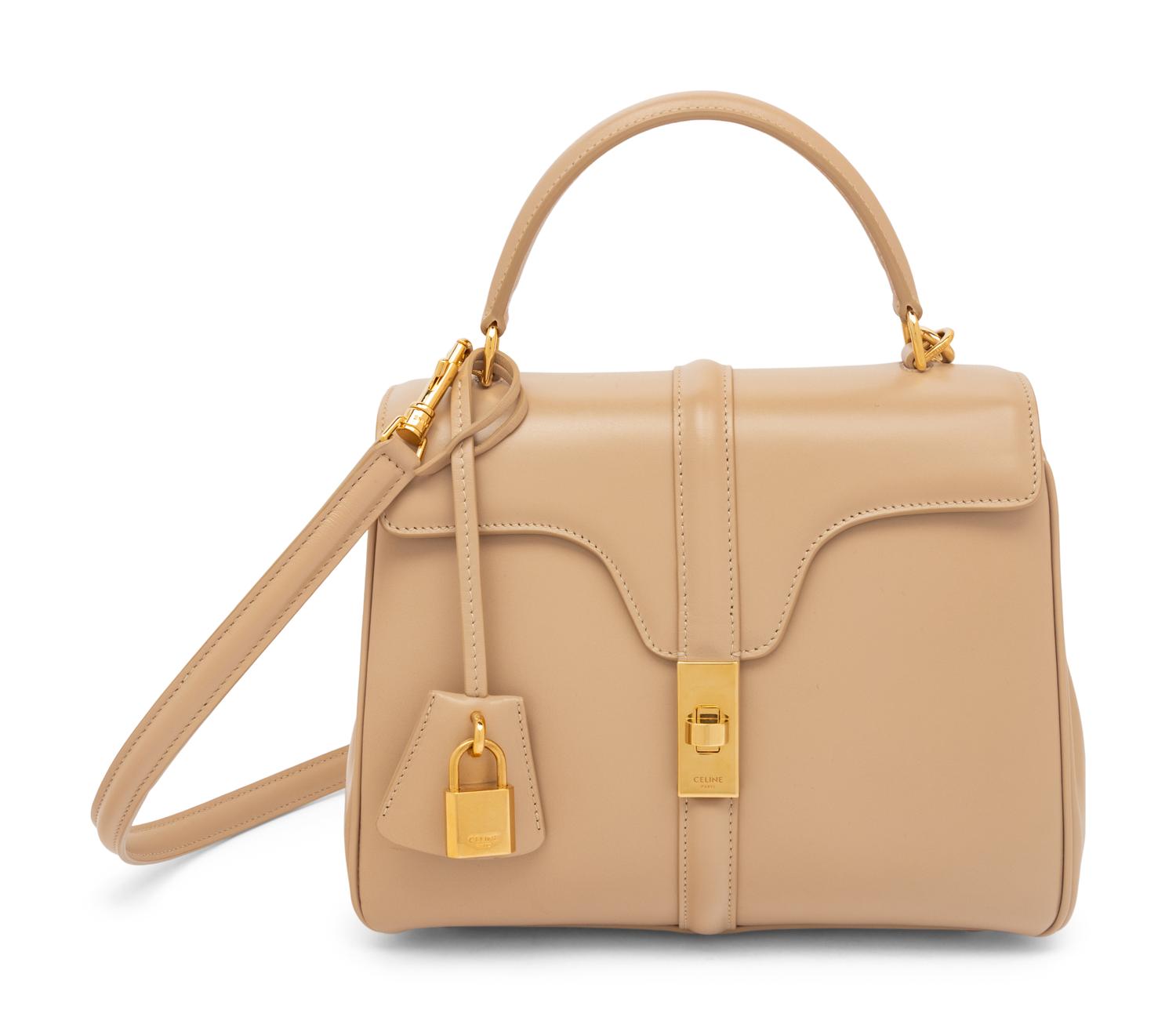 Celine Small '16' Bag in Beige Calfskin
