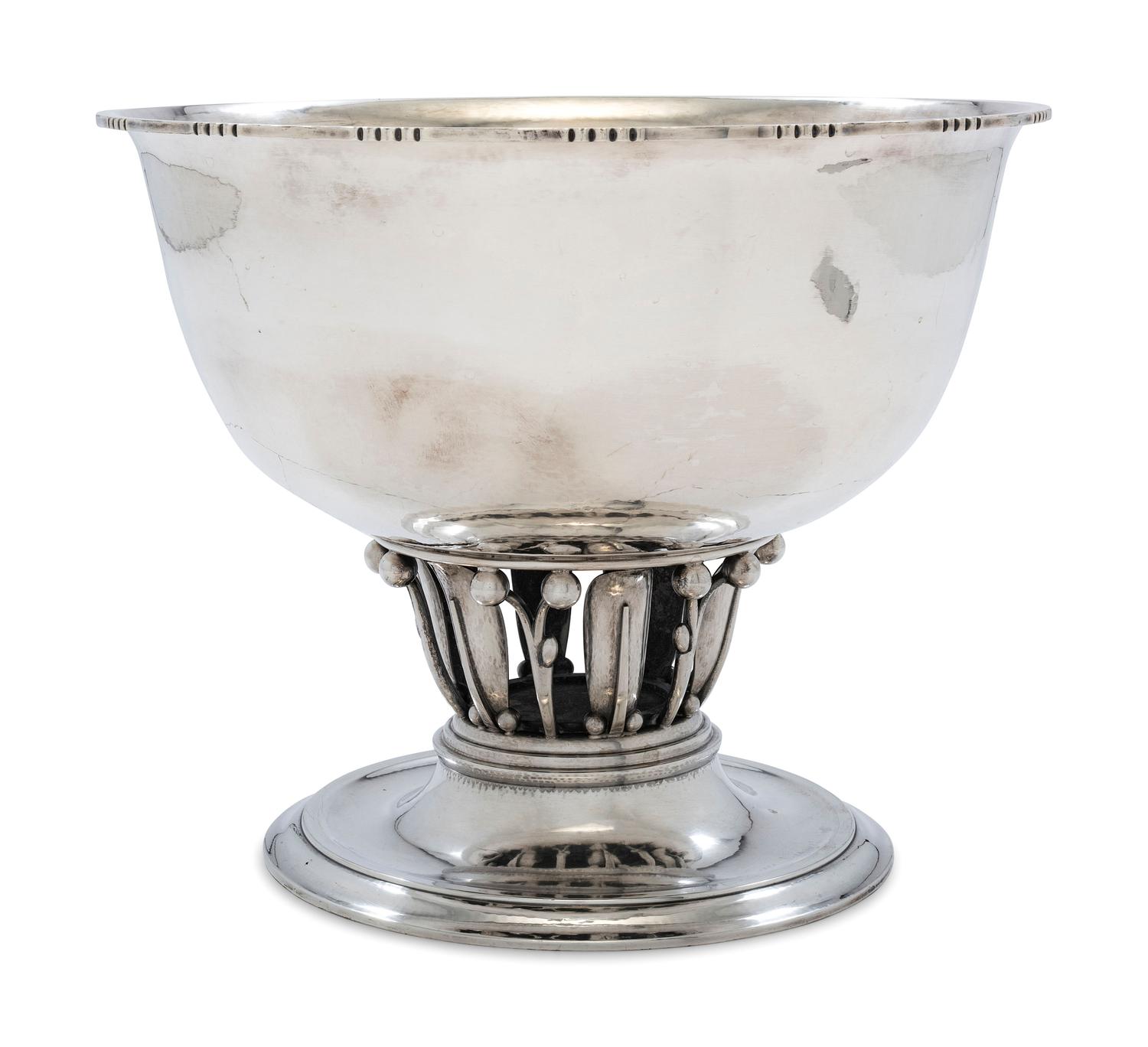 A Georg Jensen Silver Pedestal Bowl