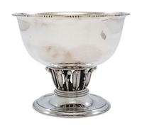 A Georg Jensen Silver Pedestal Bowl