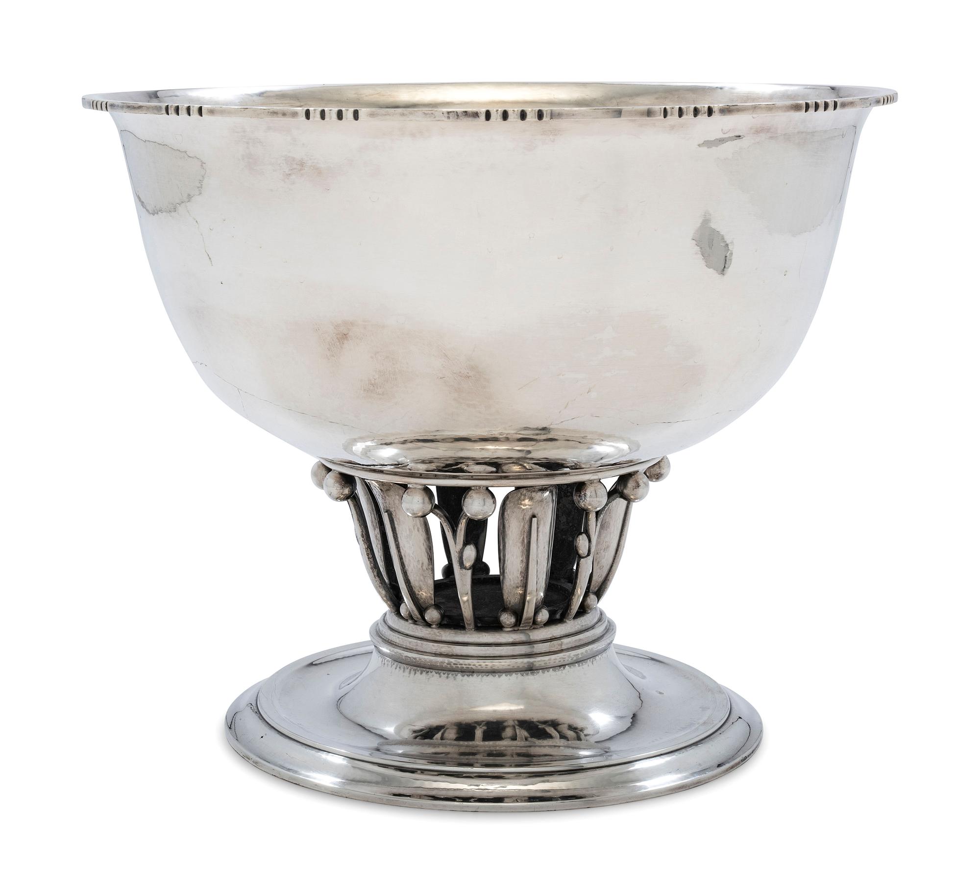 A Georg Jensen Silver Pedestal Bowl