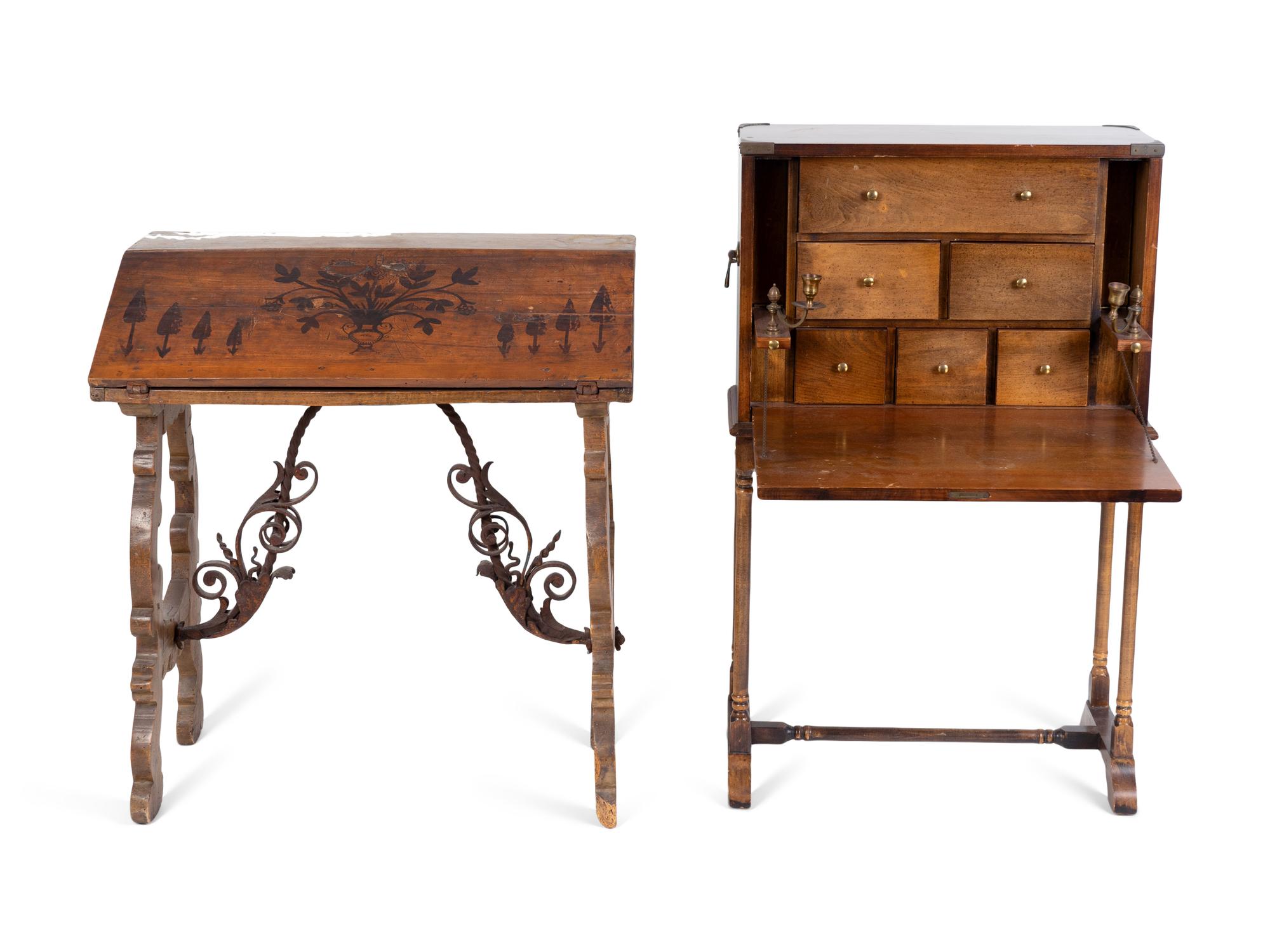 Two Spanish Colonial Style Desks — 20TH CENTURY