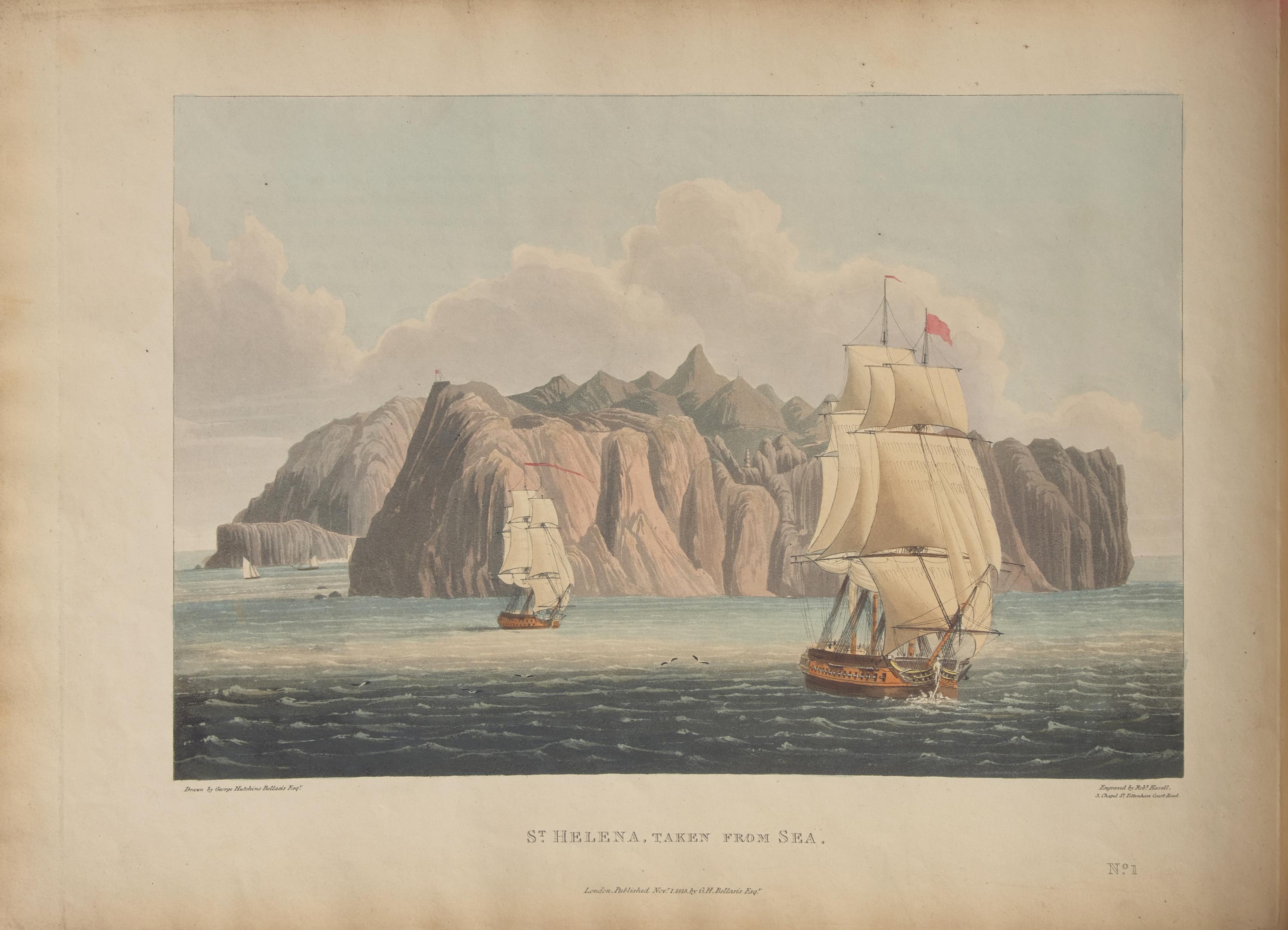 [Color-Plate Books] [Napoleon] Bellasis, George Hutchins. Views of Saint Helena