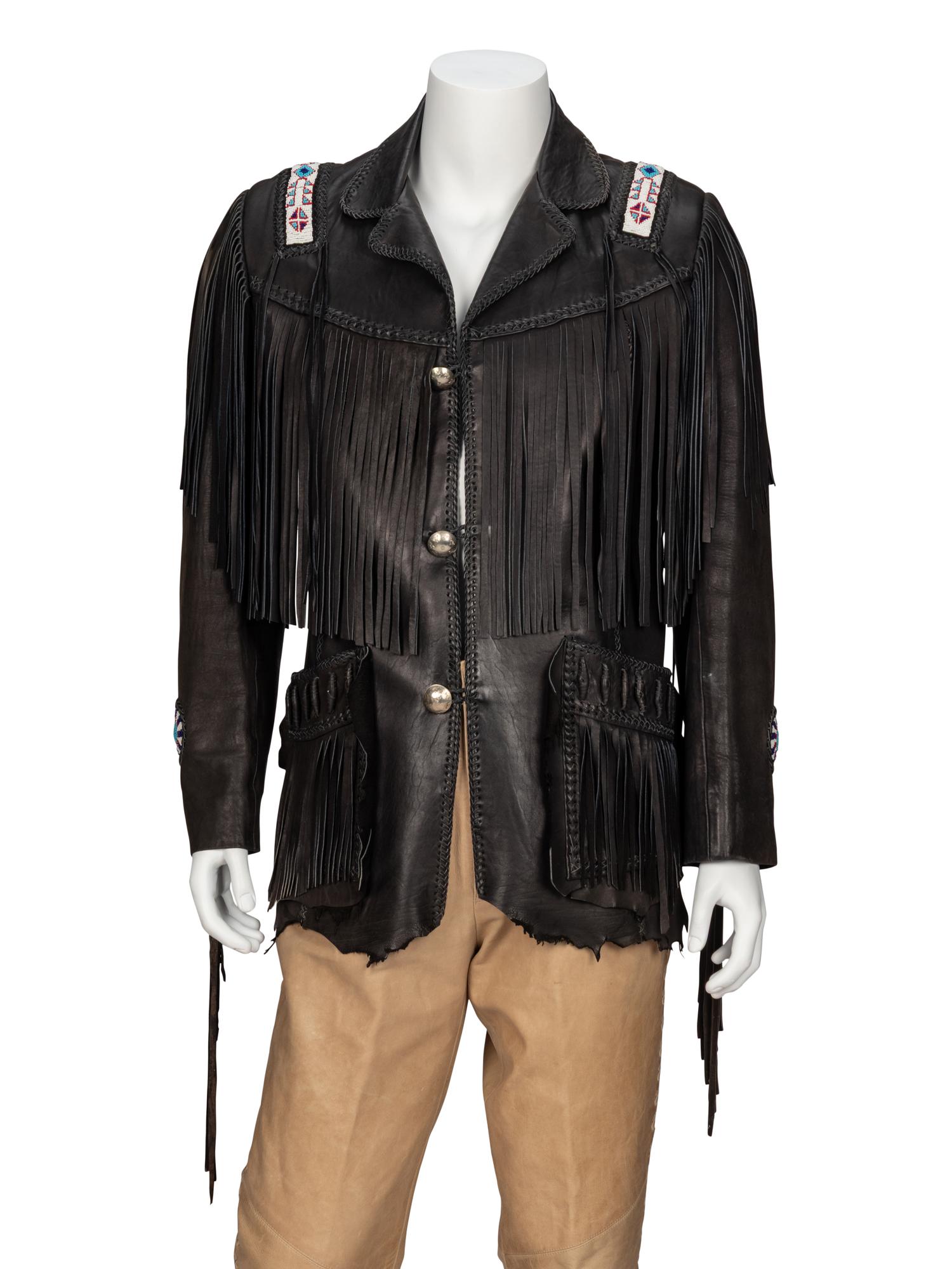 Mealey's Pitic Leather, Fringed & Beaded Leather Jacket