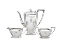 An American Silver Three-Piece Coffee Service