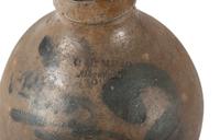 An Ohio Cobalt Decorated Stoneware Jug