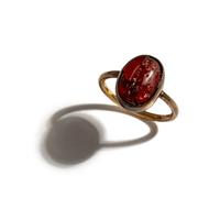 A Neoclassical Gold and Garnet Finger Ring with the God Mars