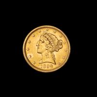 A United States 1899 Liberty Head $5 Gold Coin