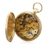 18 karat gold hunting case pocket watch M. J. Tobias, Liverpool, England, first quarter 19th century