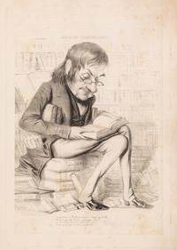 Benjamin Roubaud, (French, 1811-1847), A group of five works: Gavarni, Alphonse Kari, Bérat, Théophile Gautier, and Nodier