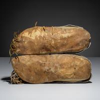 Comanche Beaded Hide Moccasins