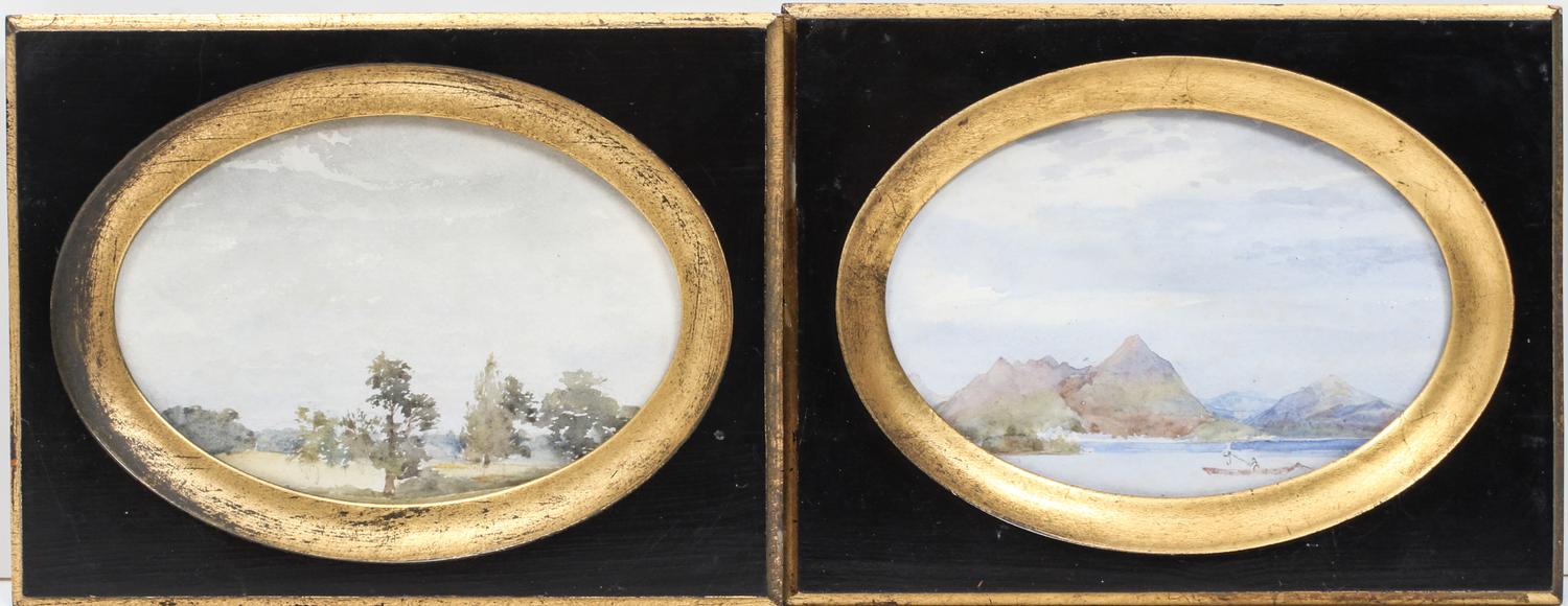 Artist Unknown, (20th century), Mountainous Landscapes (two pairs of works)