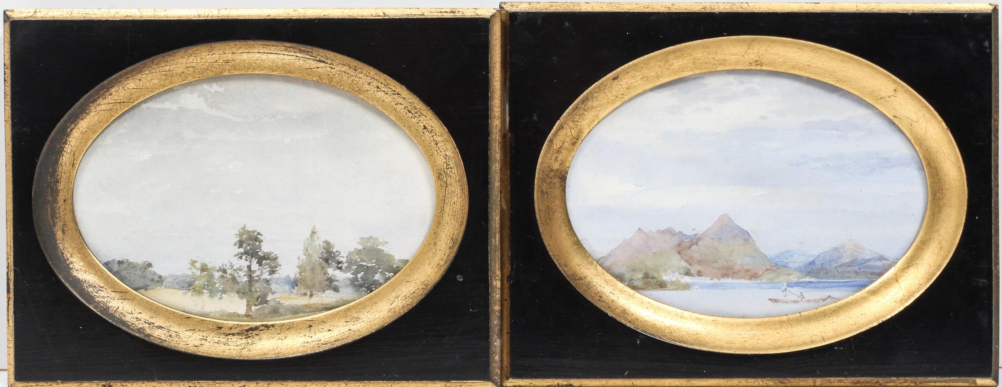 Artist Unknown, (20th century), Mountainous Landscapes (two pairs of works)
