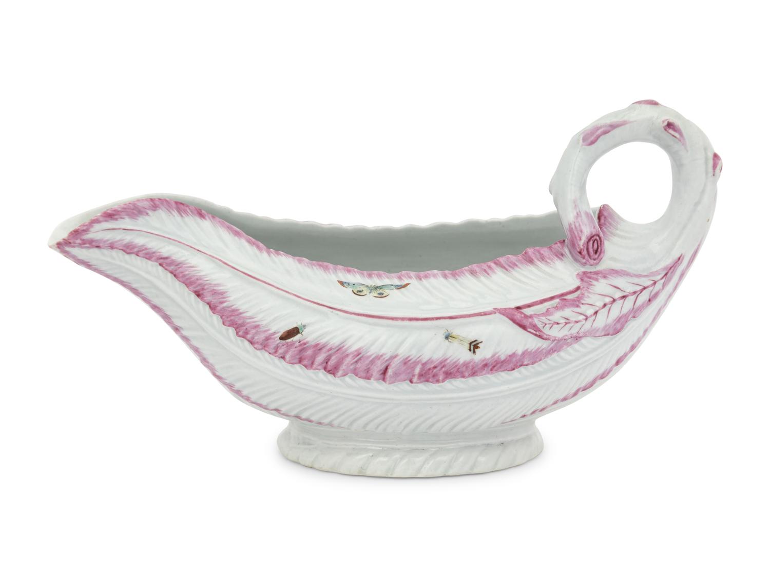 A Pair of French Porcelain Sauce Boats