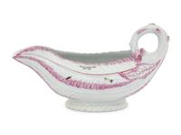 A Pair of French Porcelain Sauce Boats
