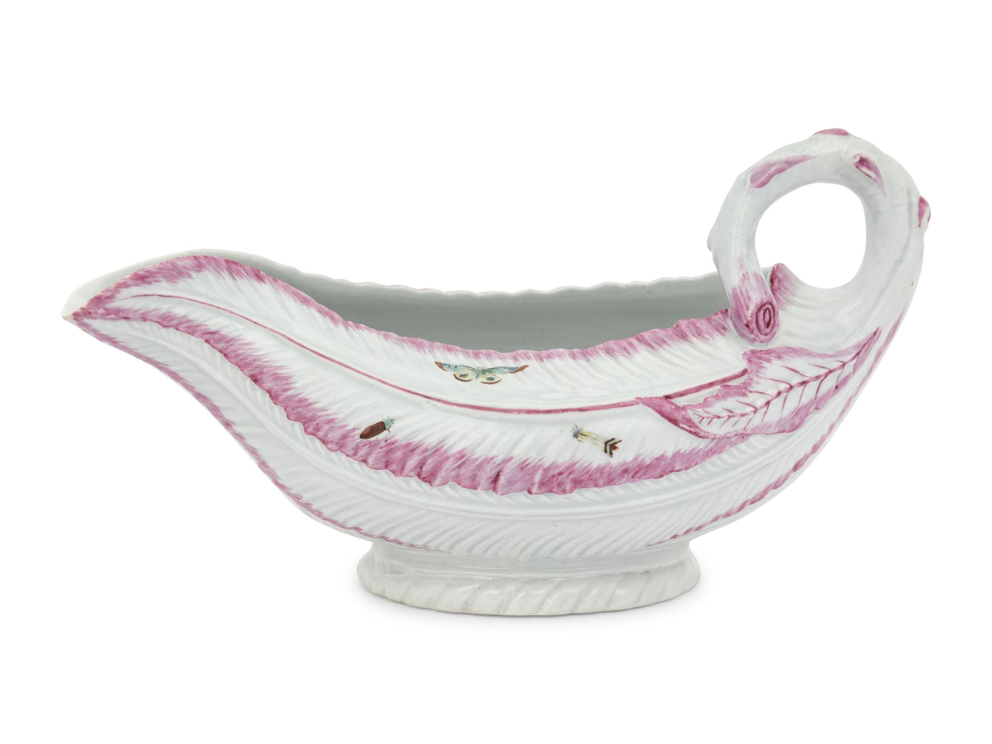 A Pair of French Porcelain Sauce Boats