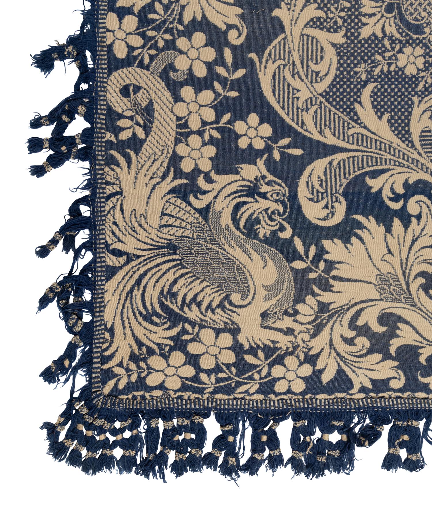 Three Cotton and Wool Jacquard Coverlets
