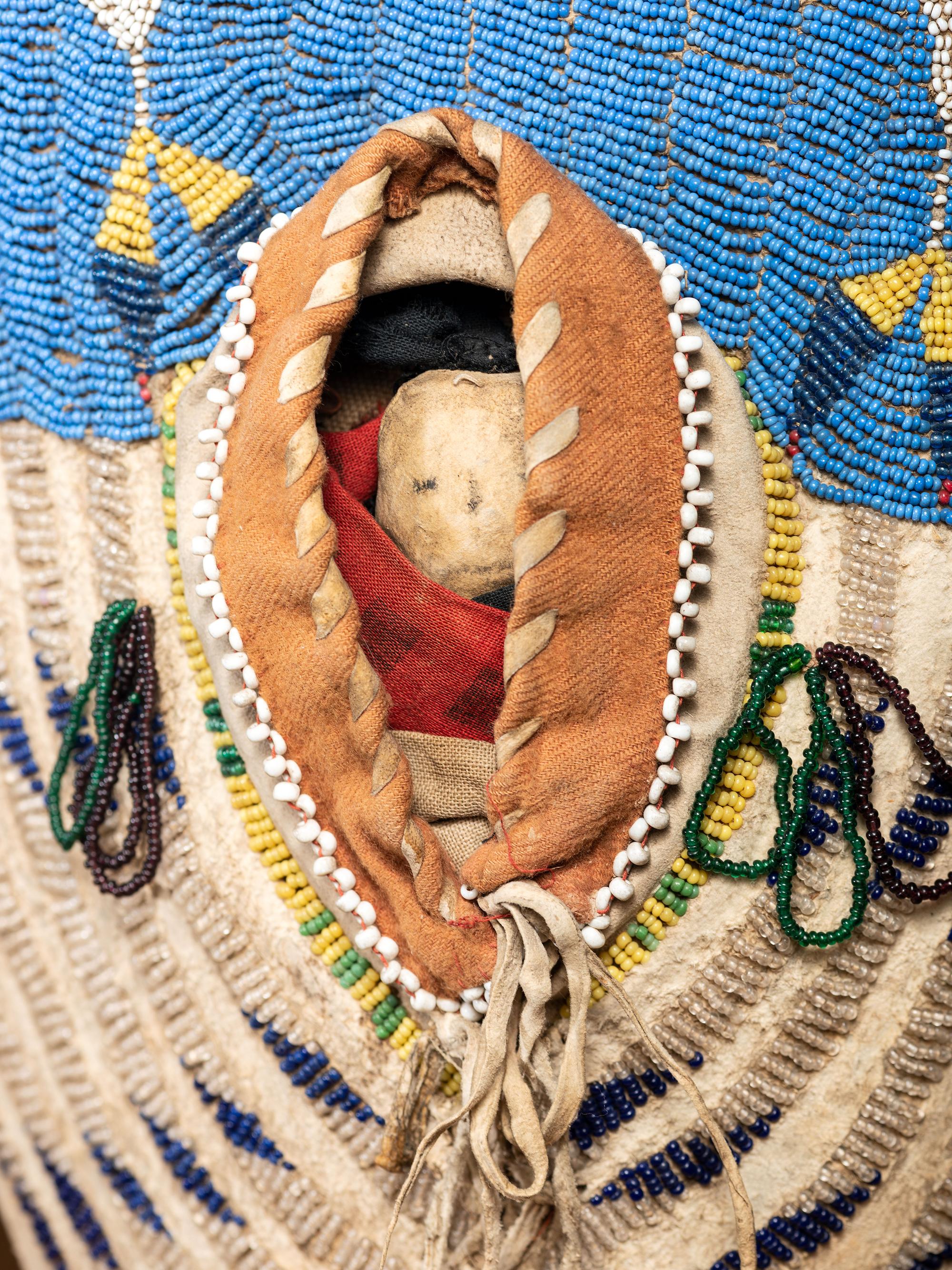 Ute Beaded Hide Toy Cradle