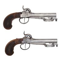 Pair of Belgian Snap Bayonet Pistols