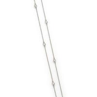 TIFFANY & CO., ELSA PERETTI, PLATINUM 'DIAMONDS BY THE YARD' NECKLACE