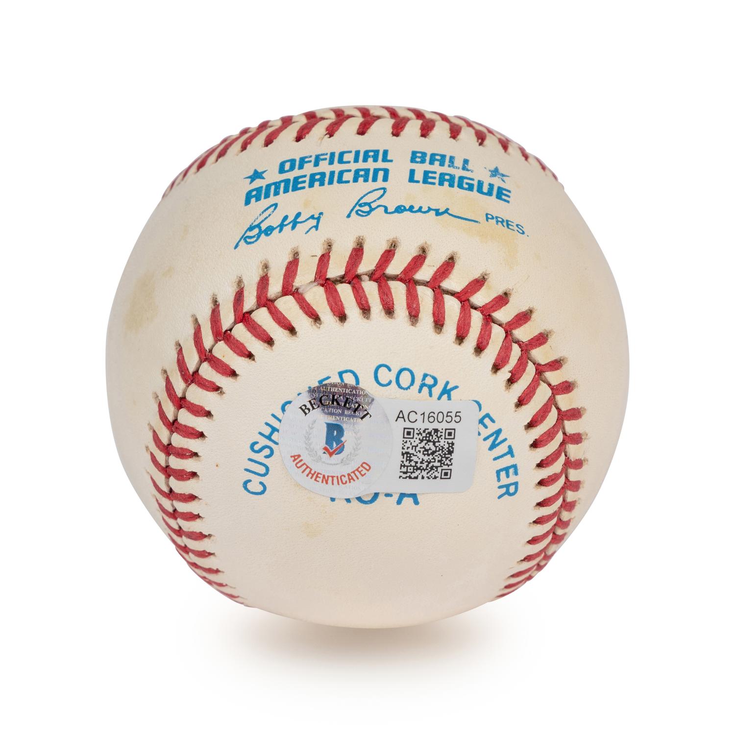 A Ted Williams Single Signed Autograph Baseball (Beckett Authentication Services Letter),