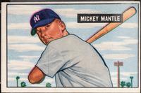 A 1951 Bowman Mickey Mantle Rookie Baseball Card No. 253 (PSA 3 VG)