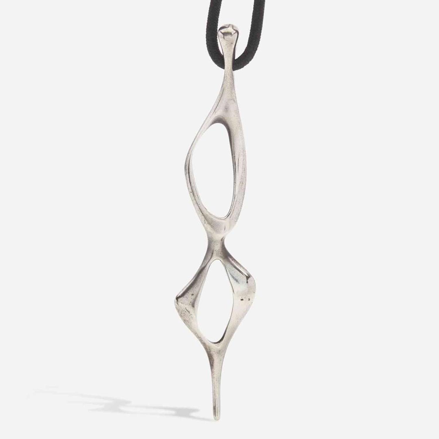 Donald Wright (American, 1930-2012) Group of Five Pendant Necklaces, USA, circa 1960s