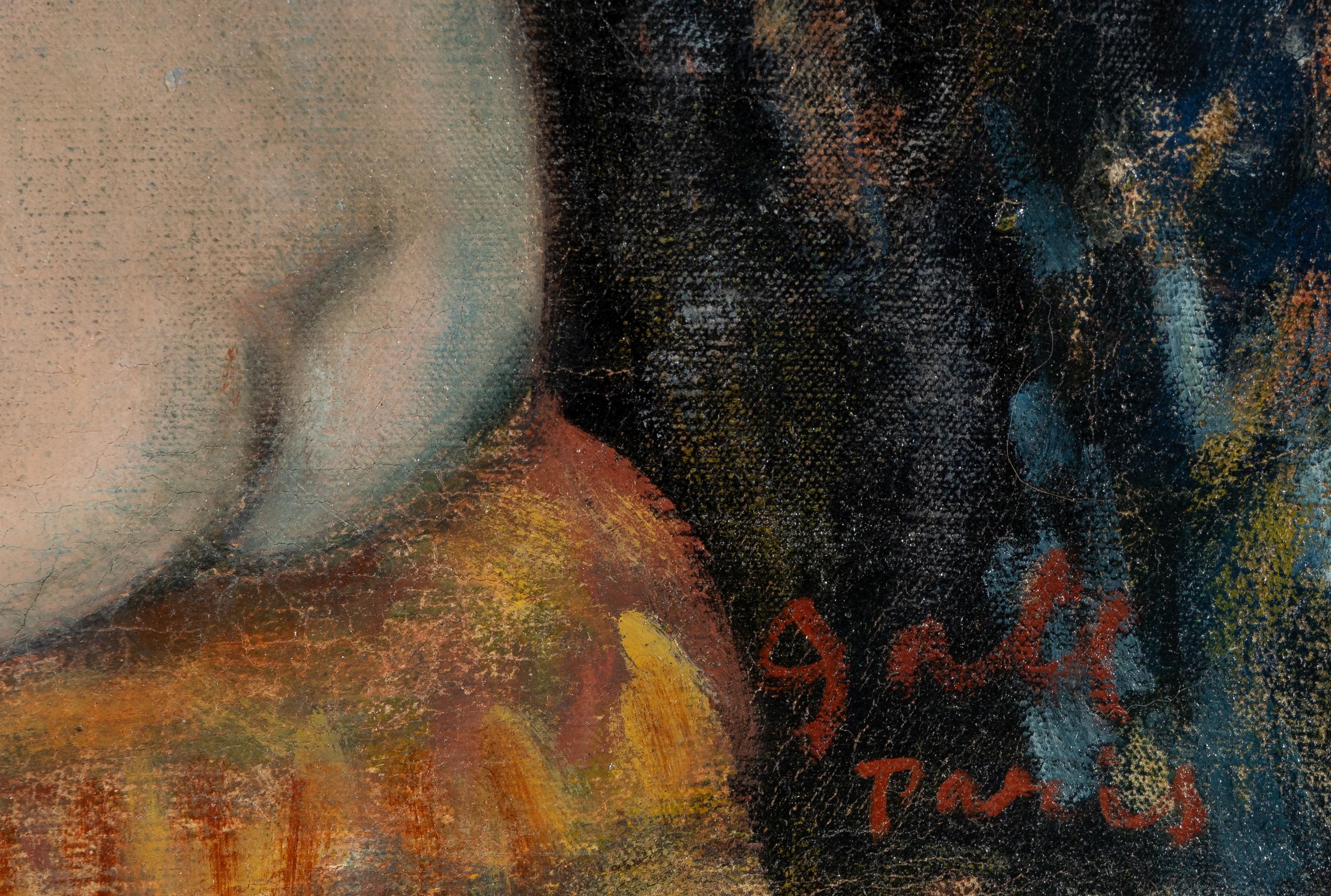 Femme nue à sa toilette