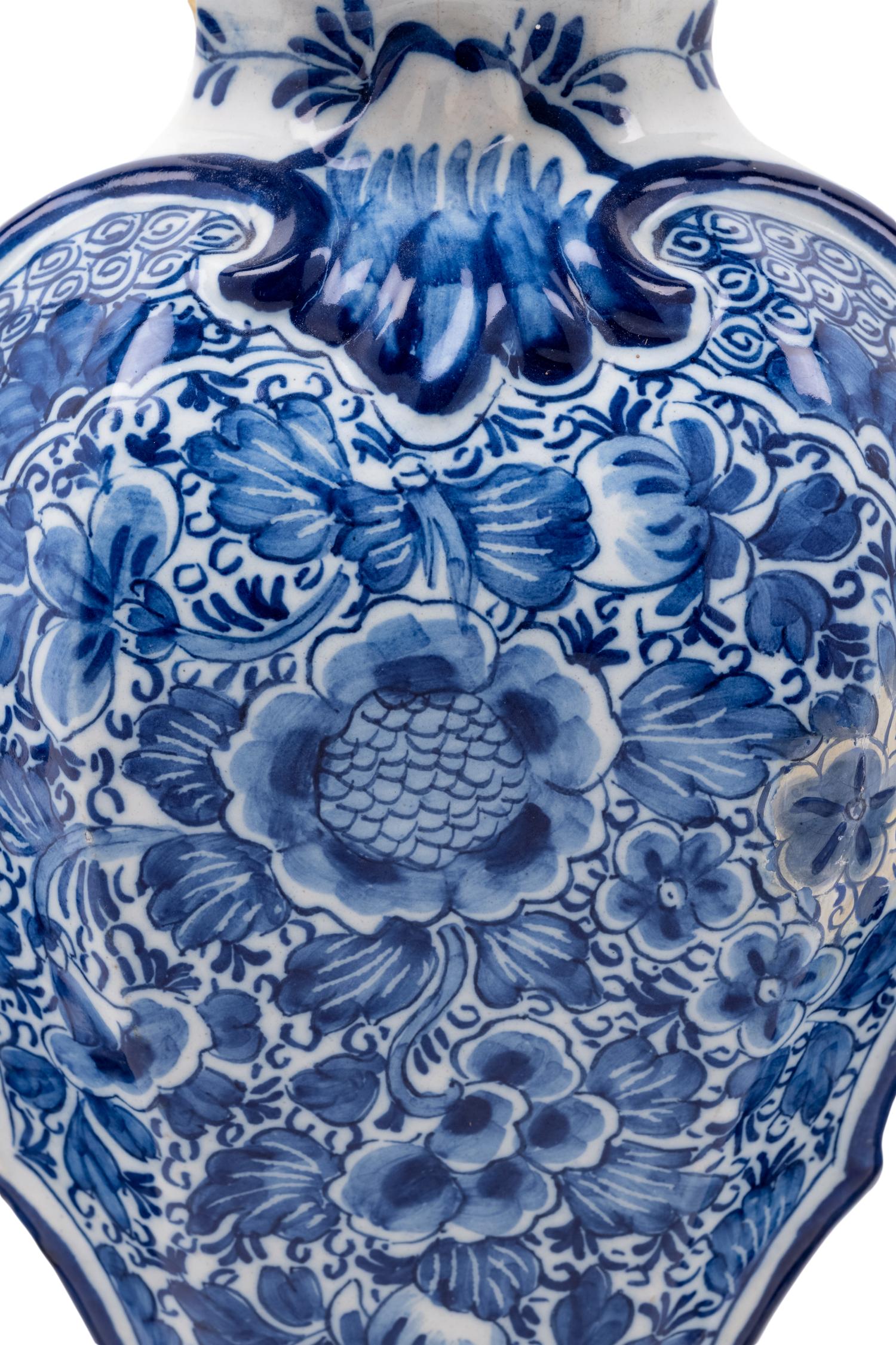 Four Delft Ceramic Vases