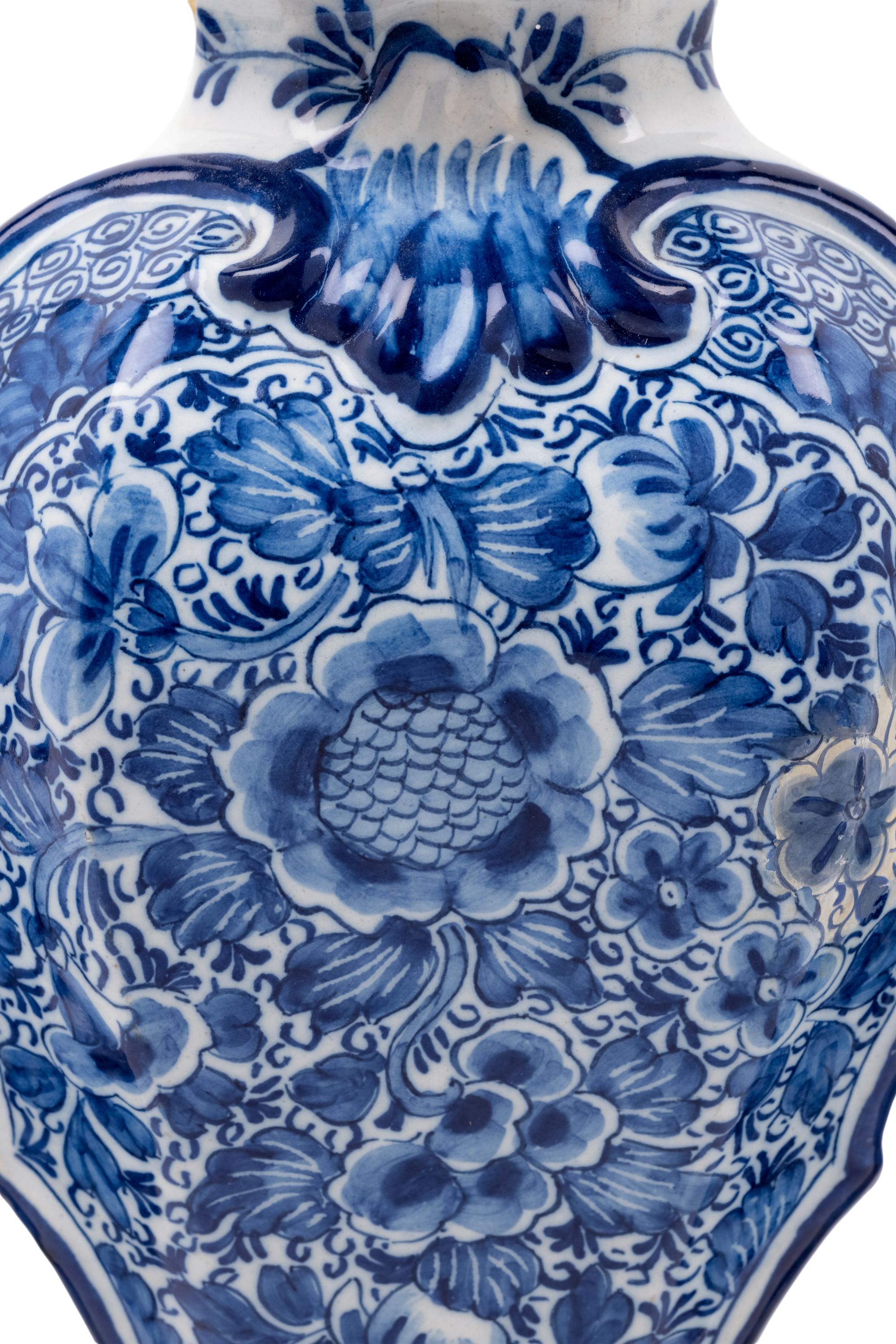 Four Delft Ceramic Vases
