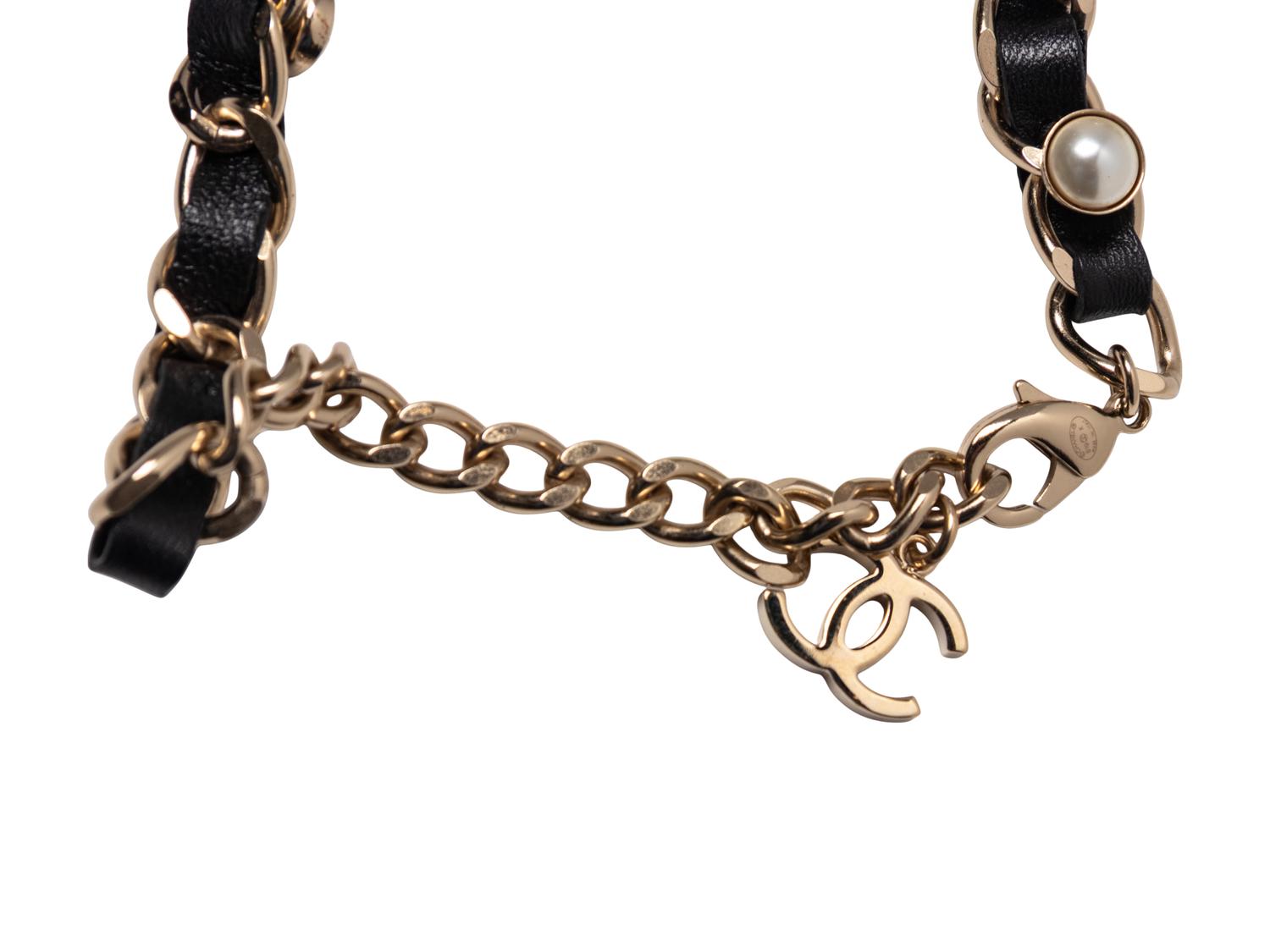 CHANEL, NAMEPLATE CHOKER NECKLACE