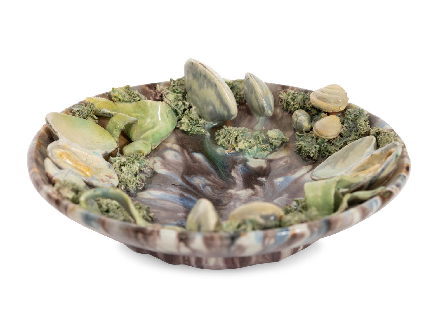 A Collection of Five Jose Alvas Cunha Palissy Majolica Articles