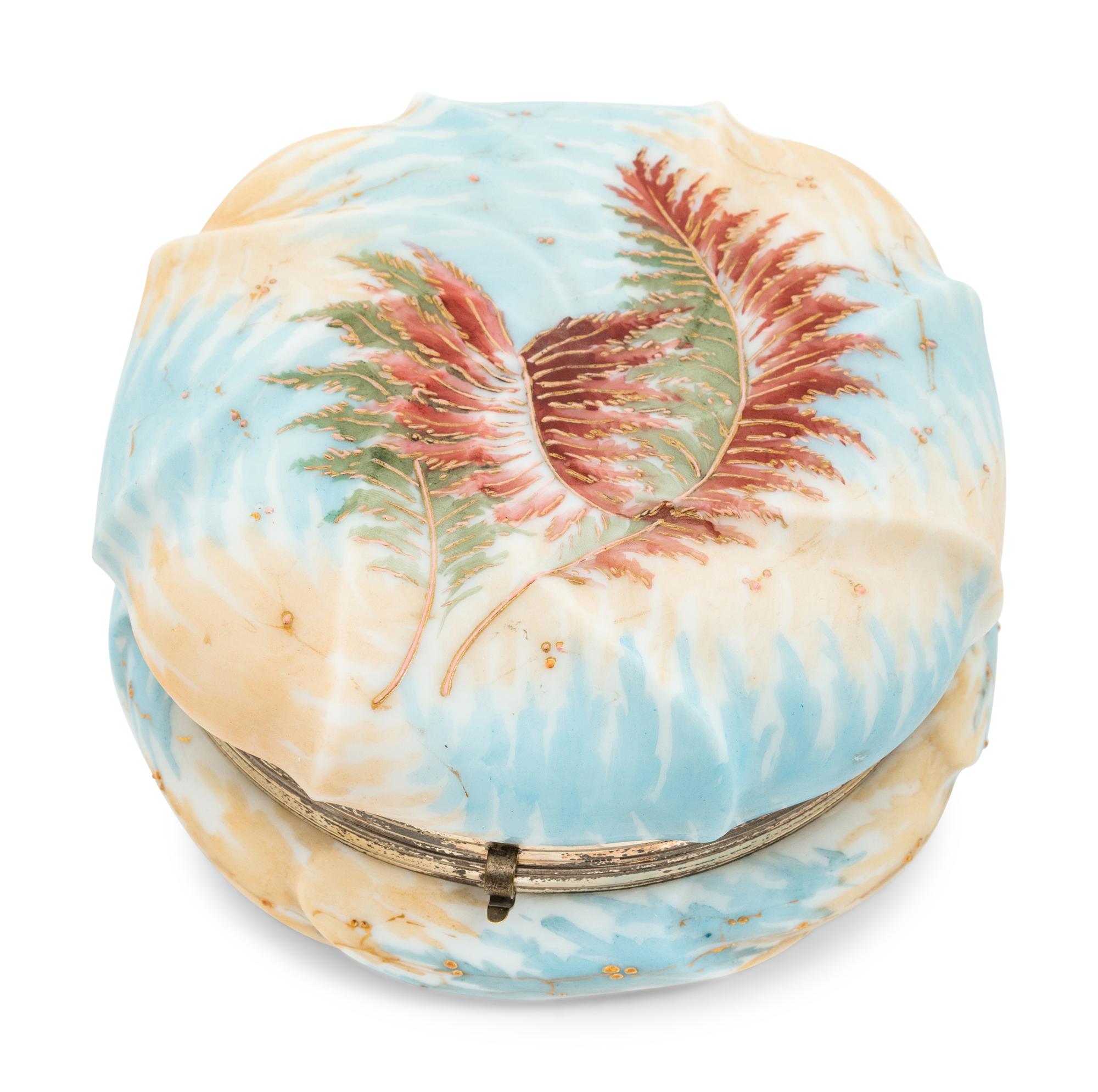 A Wavecrest Glass Dresser Box