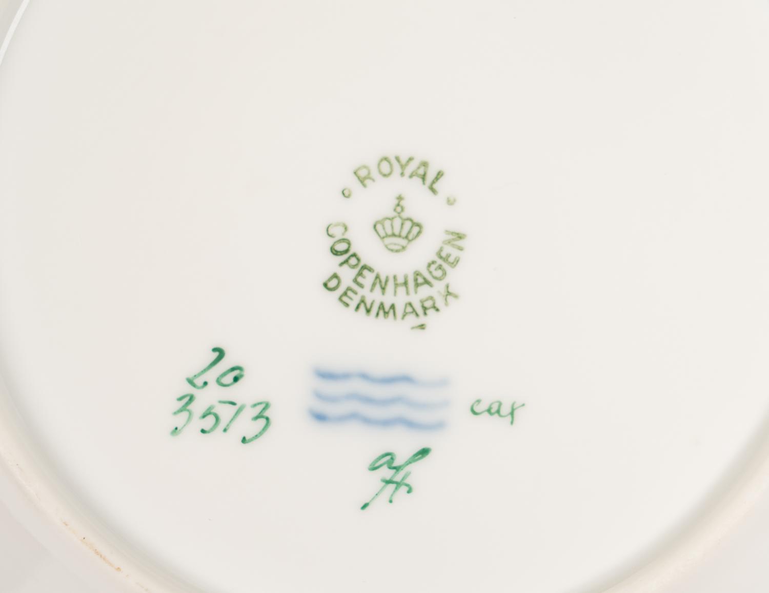 A Royal Copenhagen Flora Danica Porcelain Part Dinner Service
