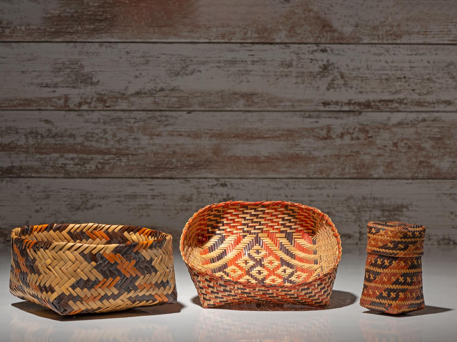 Chitimacha and Cherokee Baskets