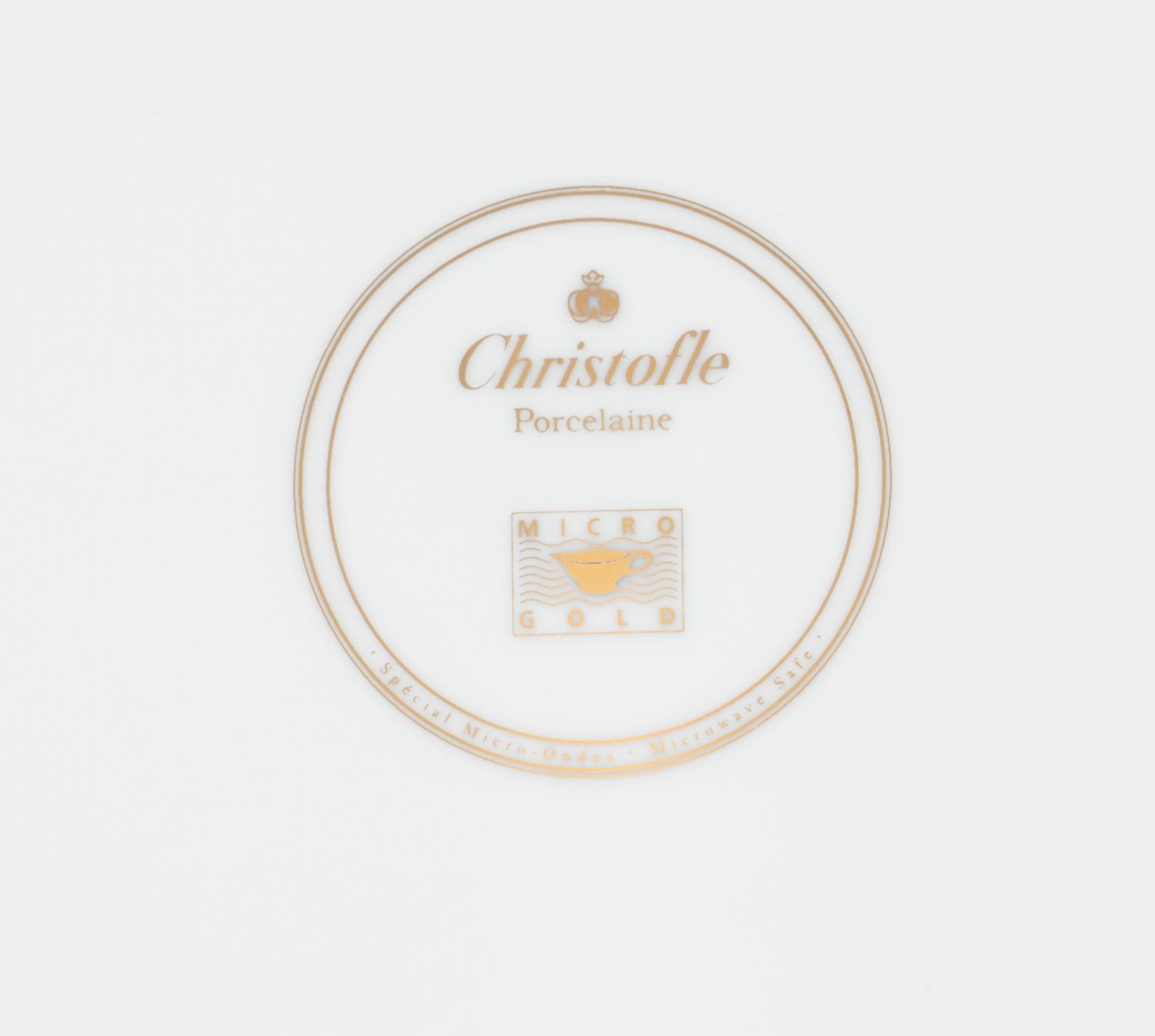 A Set of Sixteen Christofle Porcelain Chargers
