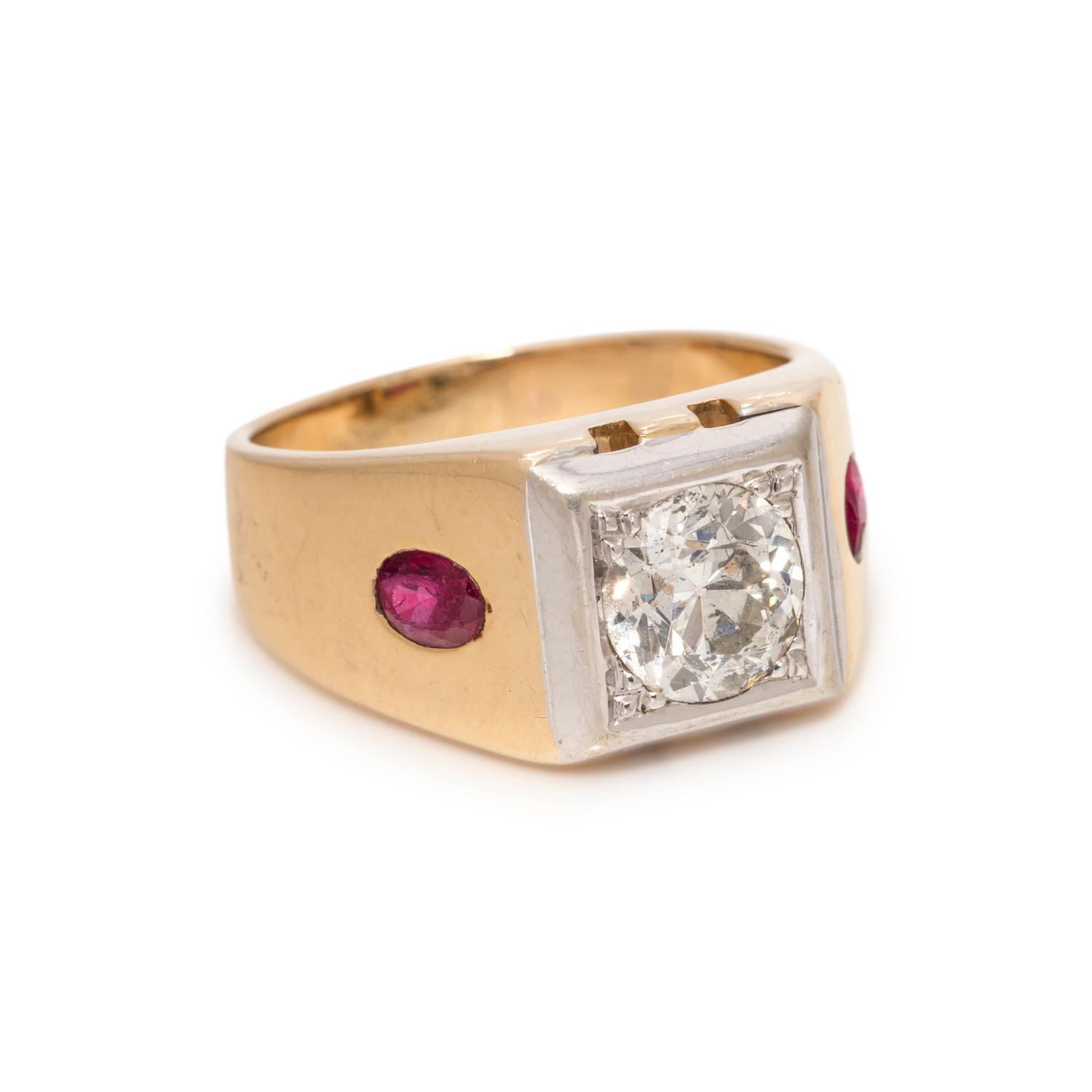DIAMOND AND RUBY RING