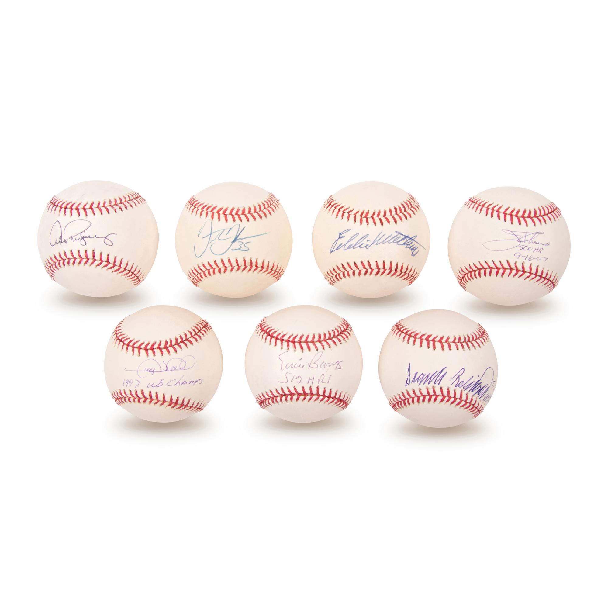 A Collection of 500 Home Run Club Signed Autograph Baseballs