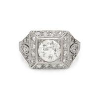 ART DECO, DIAMOND RING