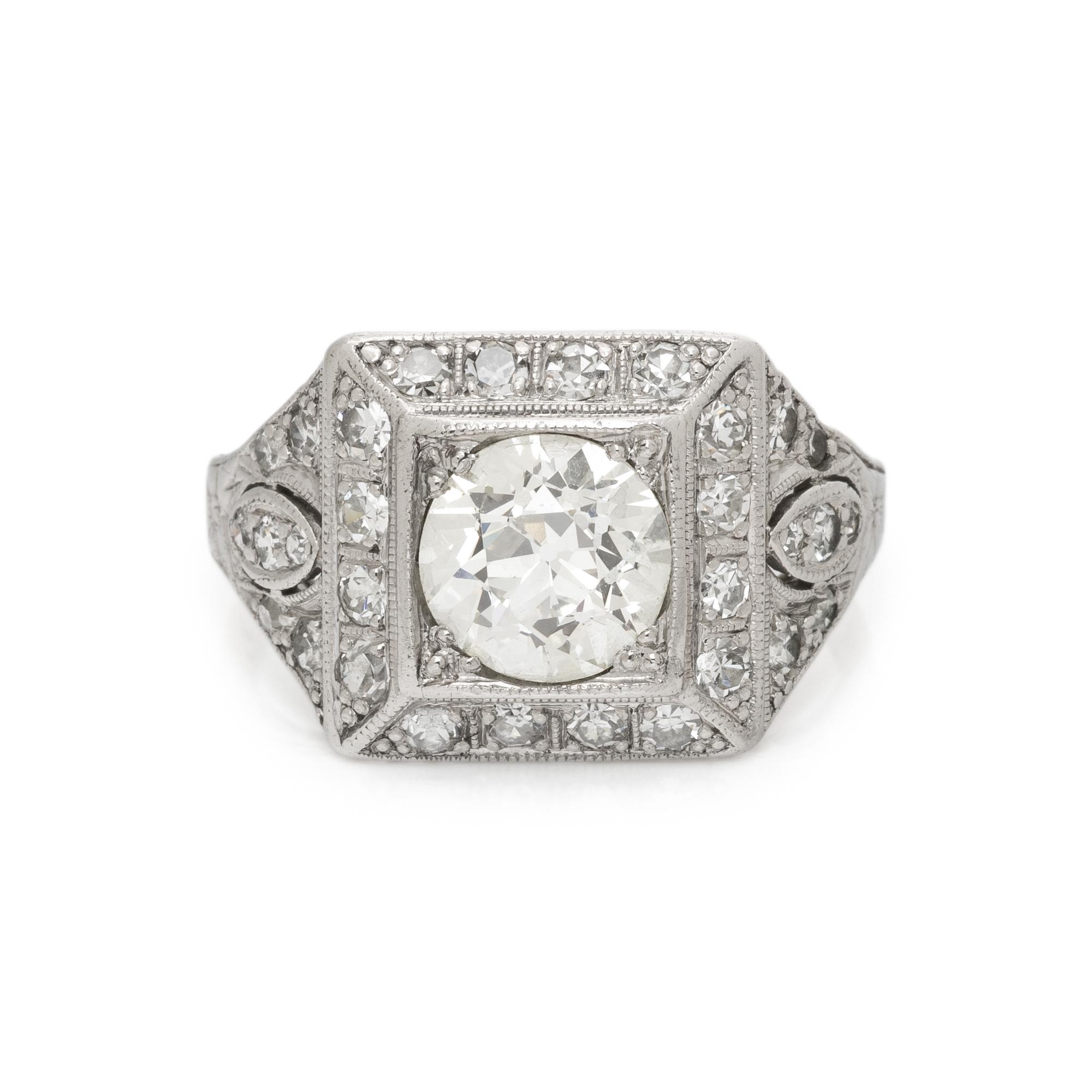 ART DECO, DIAMOND RING