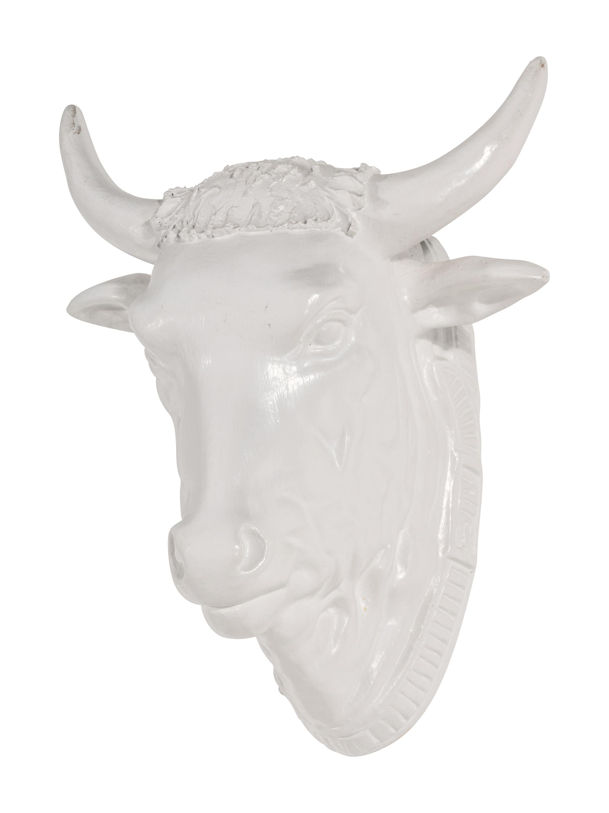 A Group of Three Ceramic Butcher's Shop Shoulder Mounts