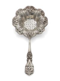 An American Silver Tea Strainer