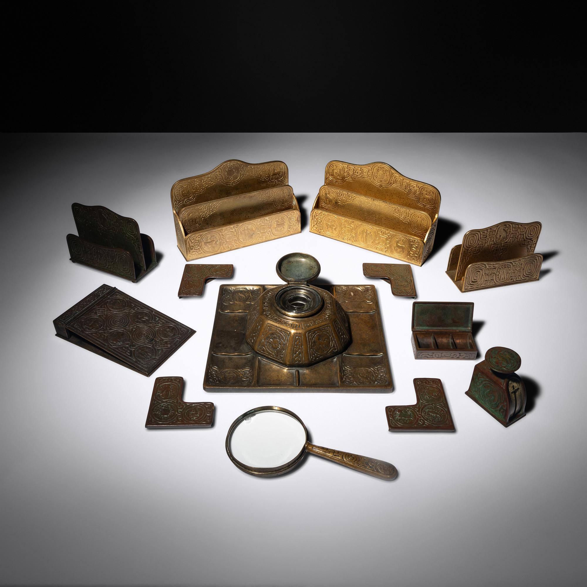 Zodiac desk accessories Tiffany Studios, USA